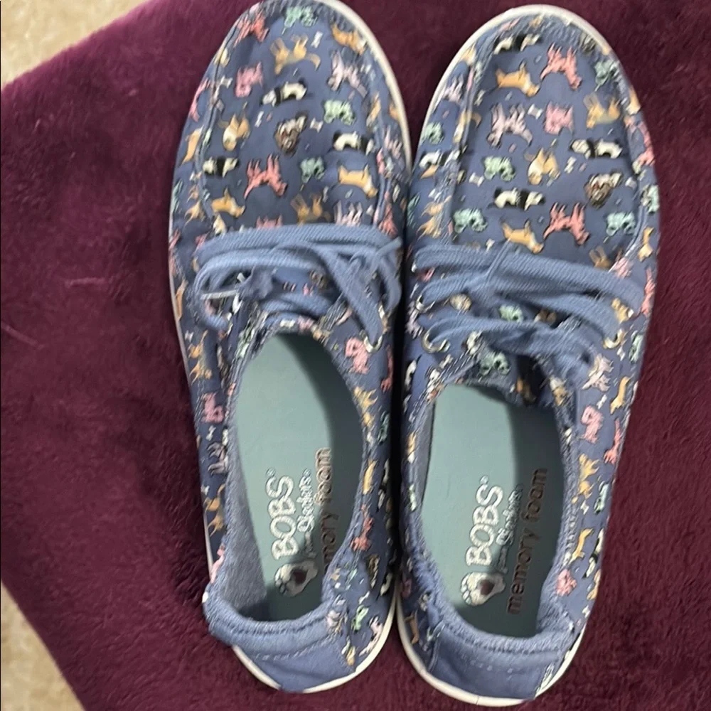 Fun Bobs Sketchers sneakers With Dogs Print Sneakers - Picture 1 of 6